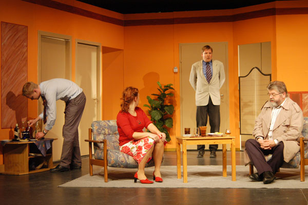 Martin Kruse (André Gelhart), Brigitte Kruse (Dagmar Grube), Paul Brandes (Marc Gelhart) und Albert Rust (Willy Meinert)